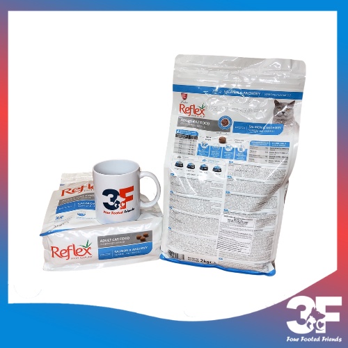Thức Ăn Hạt Cho Mèo Trưởng Thành Reflex Vị Cá Hồi Và Cá Cơm - Bao 2Kg