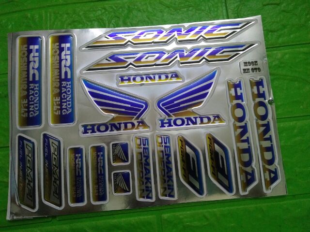 Bộ tem nổi Sonic phản quang hàng nhập Thái