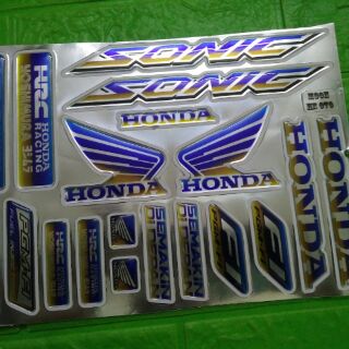 Bộ tem nổi Sonic phản quang hàng nhập Thái
