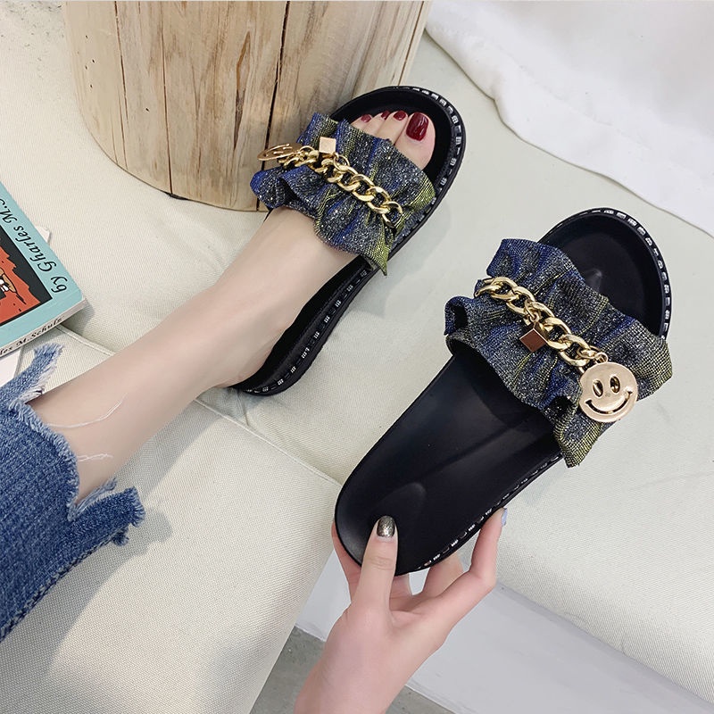 dép nữ thời trang Giày Sandal Đi Biển Đế Dày Phong Cách Hàn Quốc Kiểu Mới