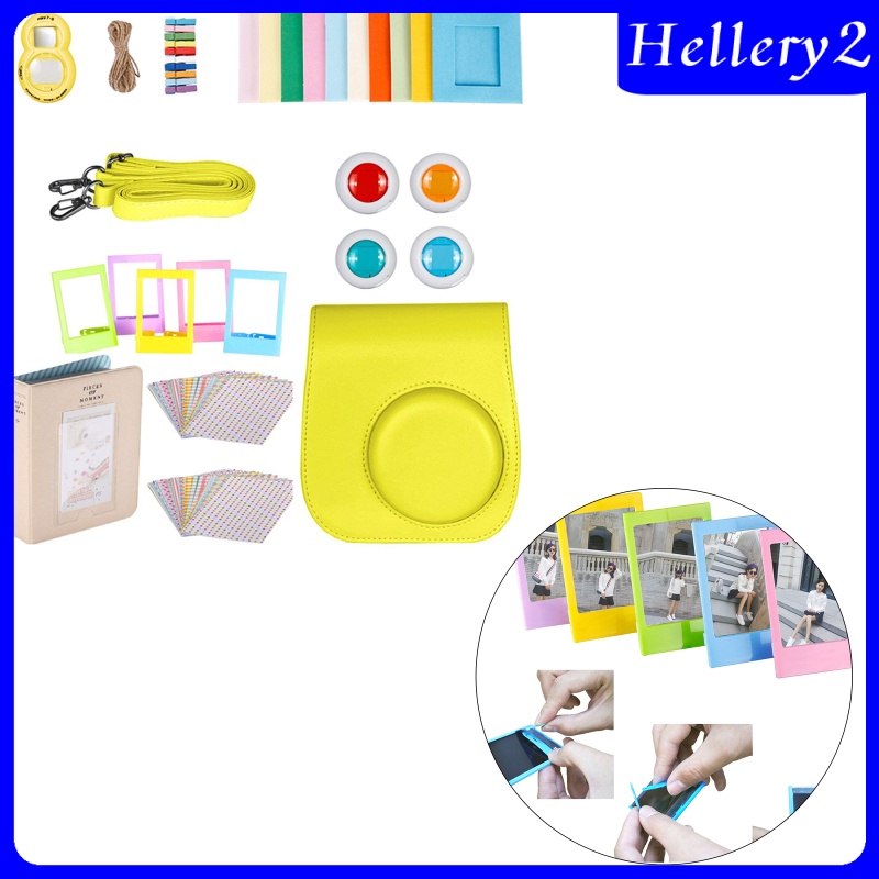 [HELLERY2] Accessories Bundle Kit For Fujifilm Instax Mini 9 Camera With Straps