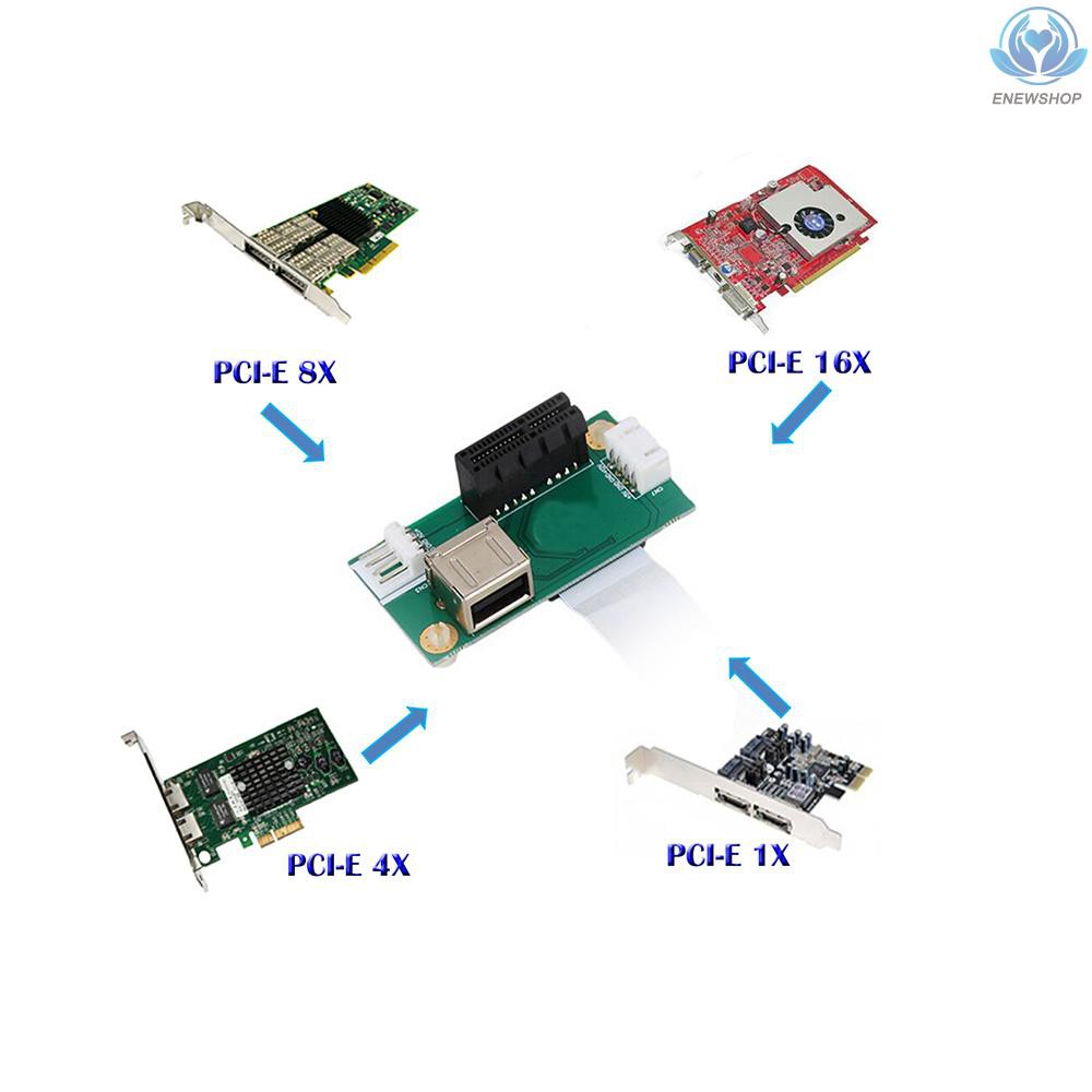 (hàng Mới Về) Bảng Mạch Chuyển Đổi Mini Pci-e Sang Pci-e Với Khe Cắm Dọc