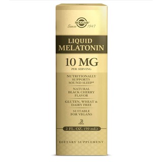 Solgar Liquid Melatonin 10mg – Siro Hỗ Trợ Điều Hòa Giấc Ngủ Ngon 59ml [DATE 12/2022]