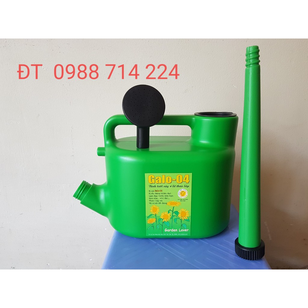 Bình tưới cây 4 lít của DUDACO vòi hoa sen