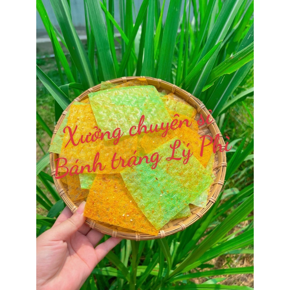 1kg Bánh Tráng Xike Phô Mai Lá Dứa Miếng Vuông Tây Ninh