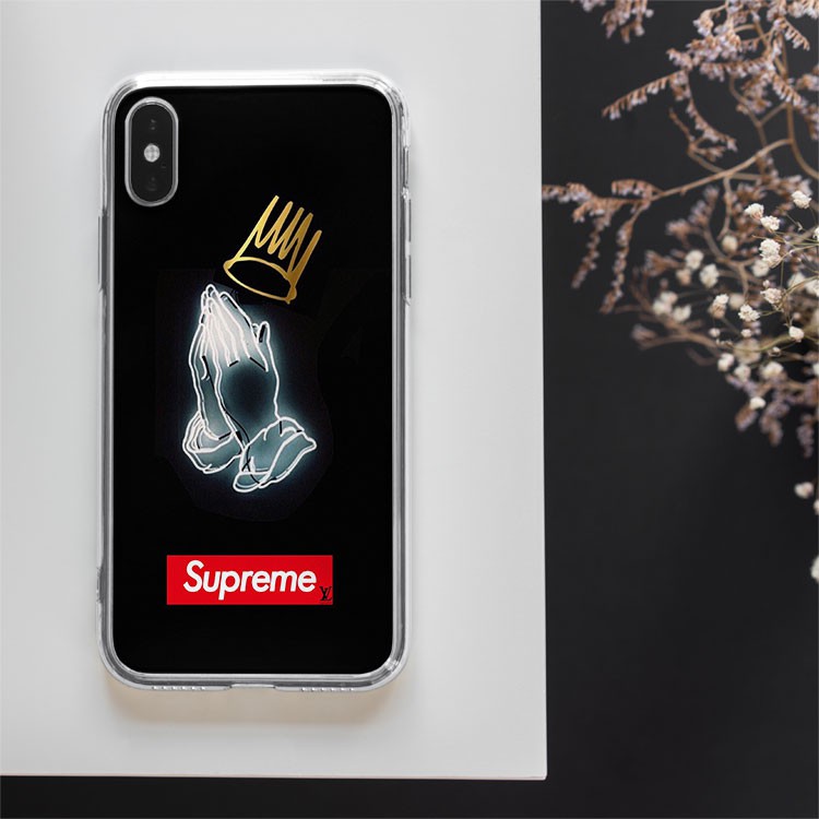 Ốp lưng silicon đôc đáo XSPORTCASE Supreme bàn tay Iphone 7 - Iphone 12 pro max SUPPOD00073