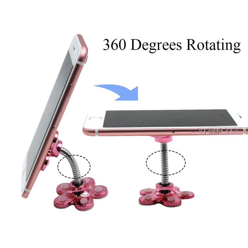 Giá đỡ điện thoại bằng kim loại hình hoa xoay 360 độ