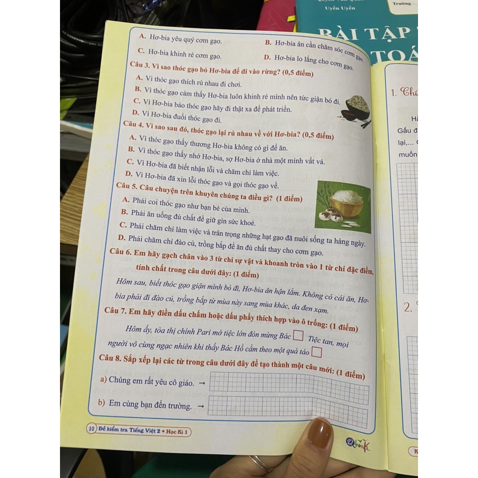 Sách - Đề kiểm tra tiếng việt 2 học kì 1