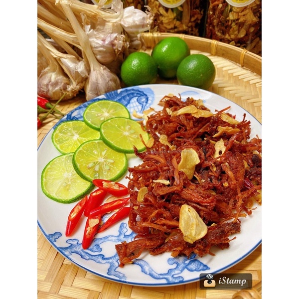 Thịt lợn cháy tỏi thơm ngon, sạch ( Hũ 500gr )