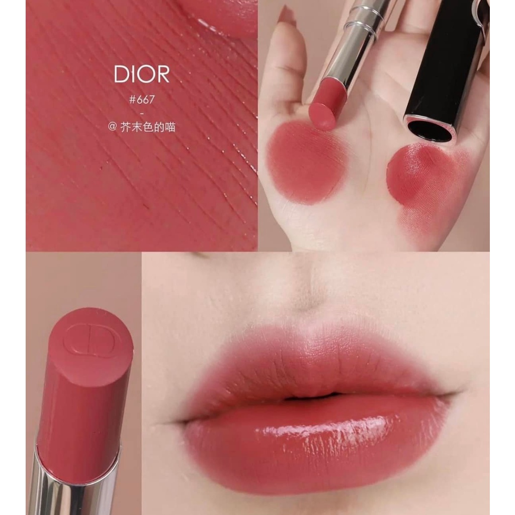 Son Dior Addict Refillable Hydrating Shine Lipstick 716, 667