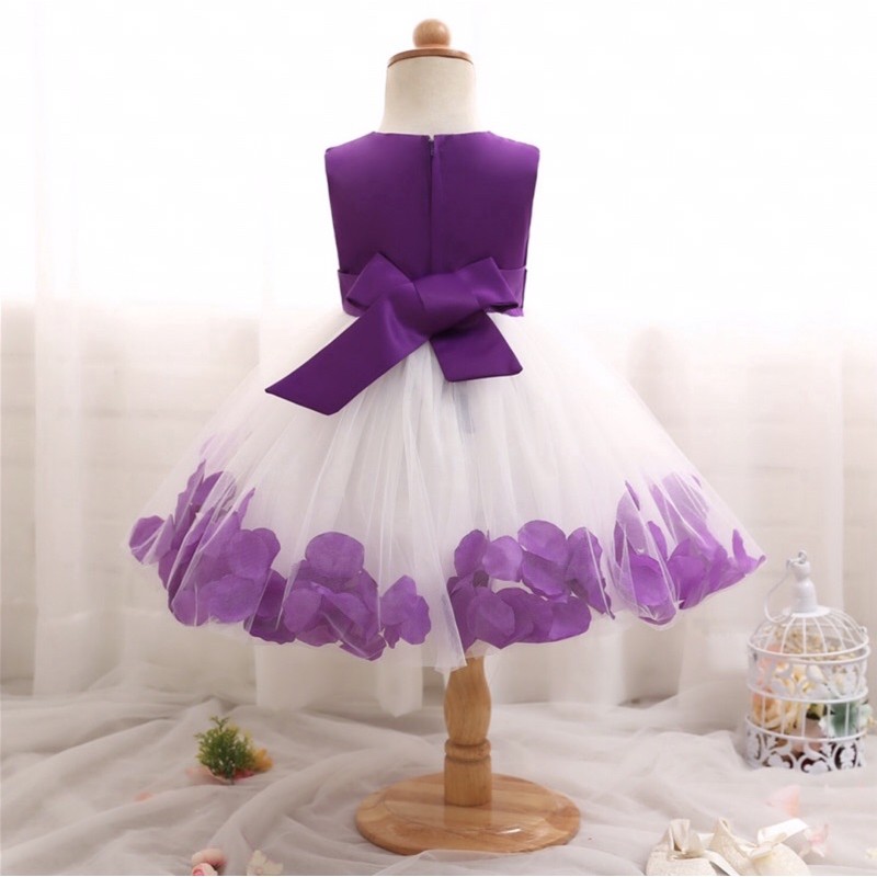 Đầm Công Chúa Phối  Ren Hoa Thiết Kế Xinh Yêu... Cho Bé Từ 0-02Tuổi.