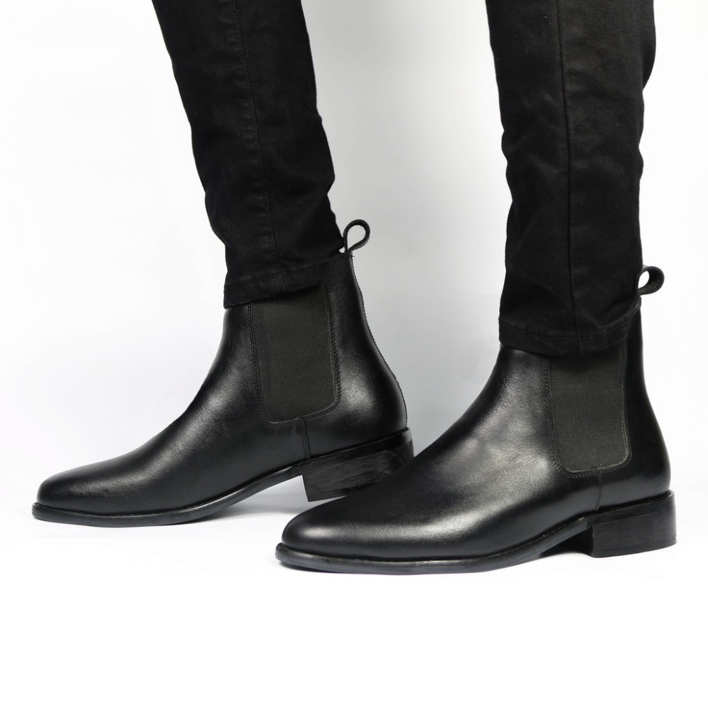 Giày nam Chelsea Boots chất liệu da bò kiểu dáng cổ điển thời trang phong cách thanh lịch | BigBuy360 - bigbuy360.vn