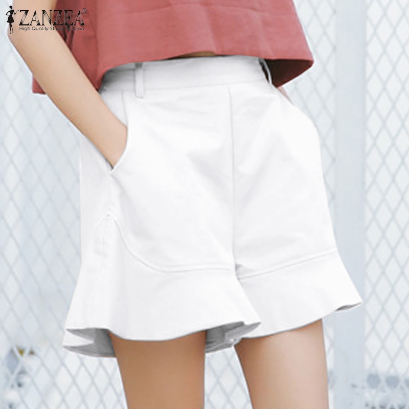 Quần short nữ ZANZEA lưng thun phong cách Hàn Quốc xinh xắn