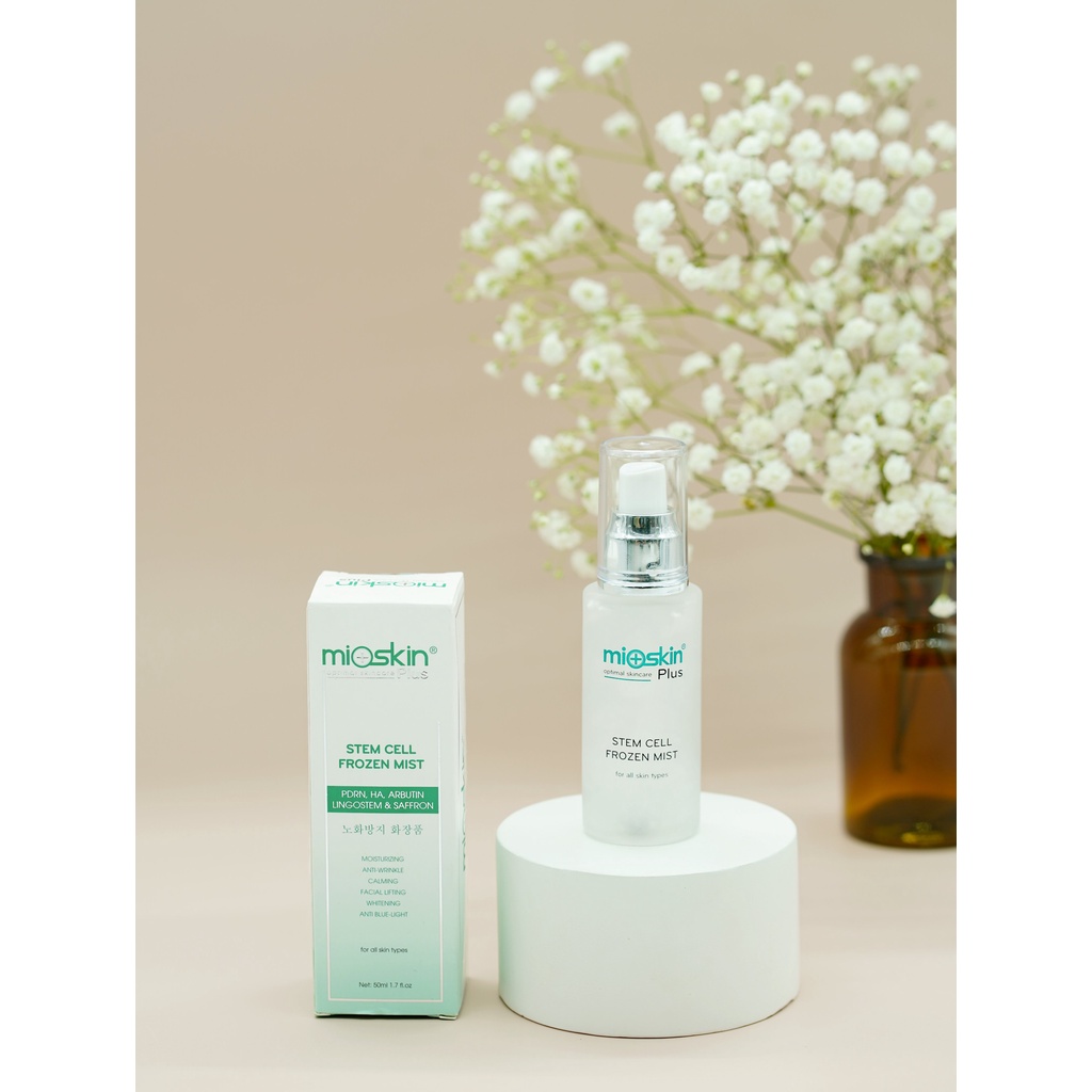 Xịt dưỡng tế bào gốc Mioskin Plus Hàn Quốc 50ml - Cấp ẩm, Collagen và dưỡng da, giúp da luôn săn chắc