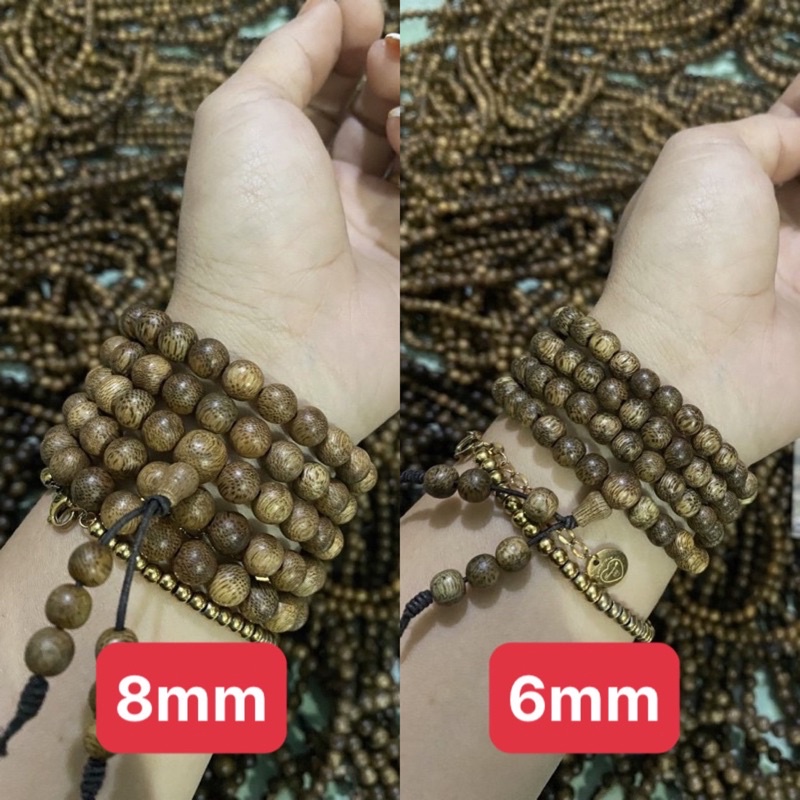 Vòng tay chuỗi hạt Trầm hương 8li, 7li ,6li ,10li 108 hạt. hàng đẹp tia dầu trầm rõ ràng