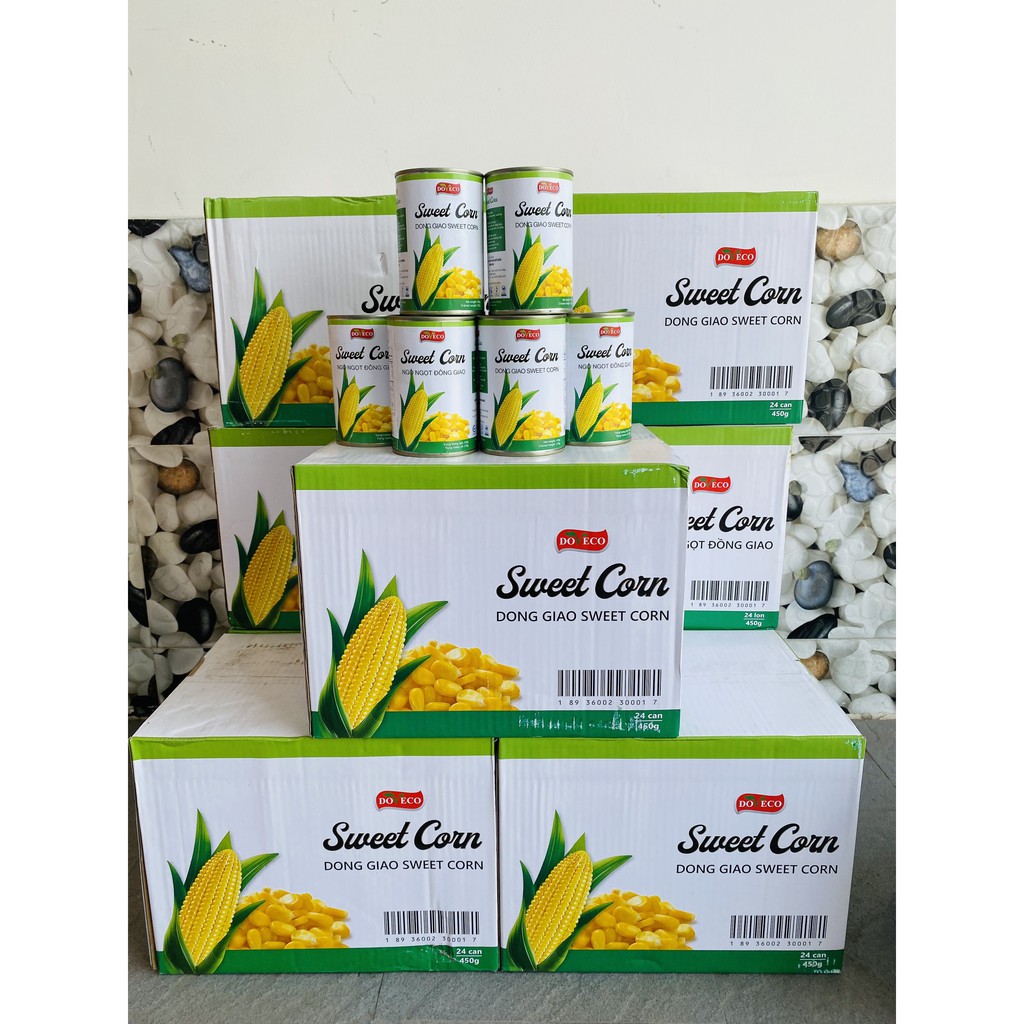 Lon 450gram Ngô Hạt Doveco, ngô nguyên hạt, ngô ngọt thơm ngon bổ dưỡng