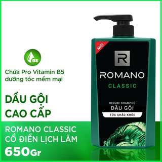 Dầu gội romano cho tóc chắc khỏe 650g+tặng