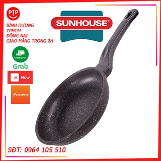 Chảo chống dính siêu bền đá sunhouse sbd24,sbd26,sbd28,sbd30 sử dụng mọi loại bếp