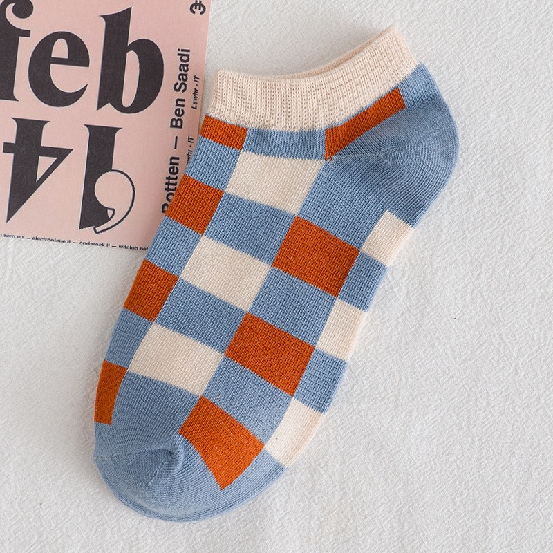 Tất nữ cổ ngắn, vớ cổ ngắn nữ vải cotton co giãn phong cách Valentine ngọt ngào M23