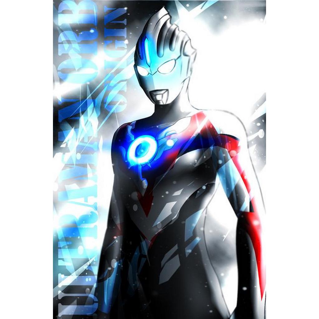 ULTRAMAN Tranh Đính Đá 5d Tự Làm Hình Siêu Nhân Kích Thước 30x40cm