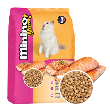 Thức ăn hạt khô cho mèo minino yum 350g