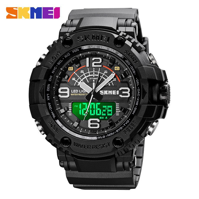 Đồng hồ thể thao nam Skmei 1617 điện tử dây cao su | BigBuy360 - bigbuy360.vn