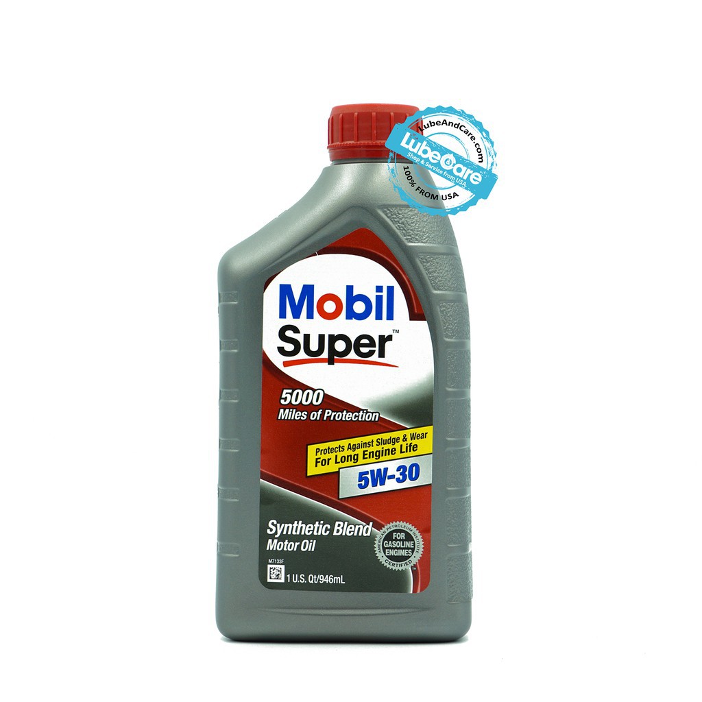 Dầu nhớt động cơ bán tổng hợp Mobil 1 Super 5000 5W30