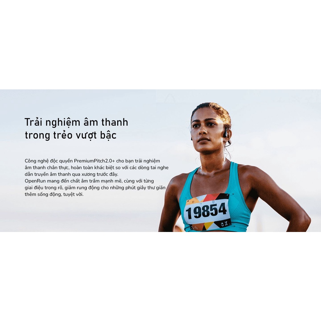 Tai Nghe Thể Thao, Tai Nghe Chạy Bộ Truyền Dẫn Xương Shokz Open run