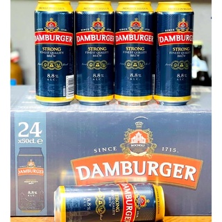 Thùng 24 lon bia damburger 8,8% bỉ – 24 lon 500ml