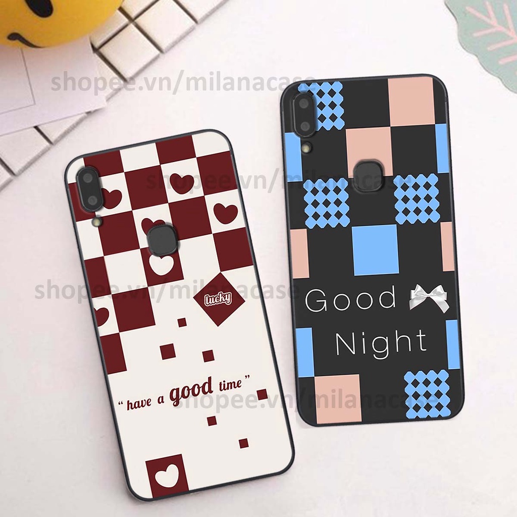 Ốp Vivo V9 / V9 Youth caro họa tiết nhiều màu sắc siêu đẹp thời trang cá tính