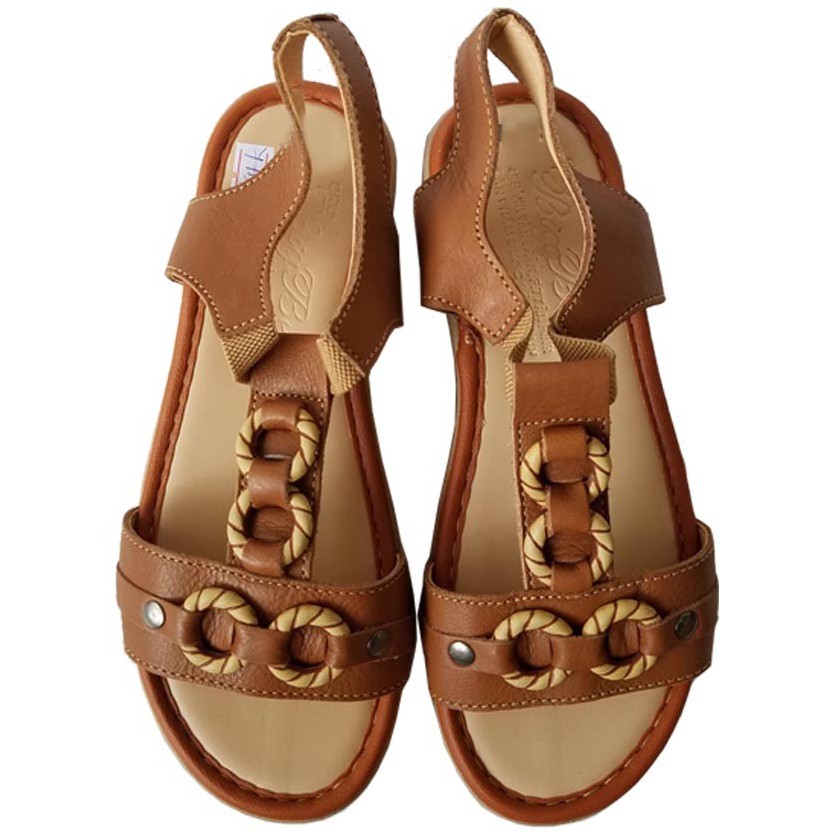 Giày sandal nữ da bò BIGBEN cao cấp SDN40