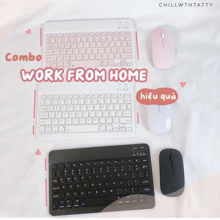 Bàn phím Bluetooth không dây siêu mỏng dùng cho IOS Android Windows