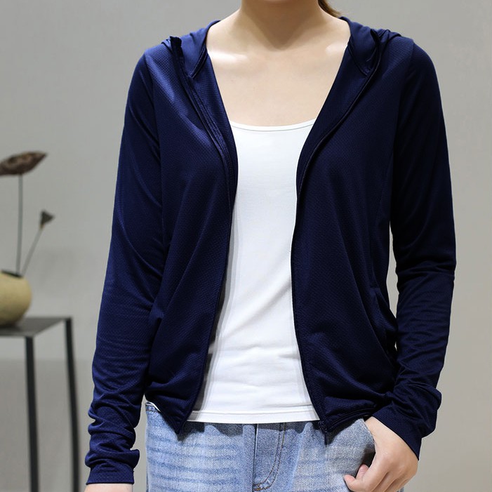 [Mã FASHIONT4WA2 giảm 10K đơn 50K] áo chống nắng nữ (có túi cuộn) vải co dãn 4 chiều thông hơi làm mát chống tia uv | BigBuy360 - bigbuy360.vn