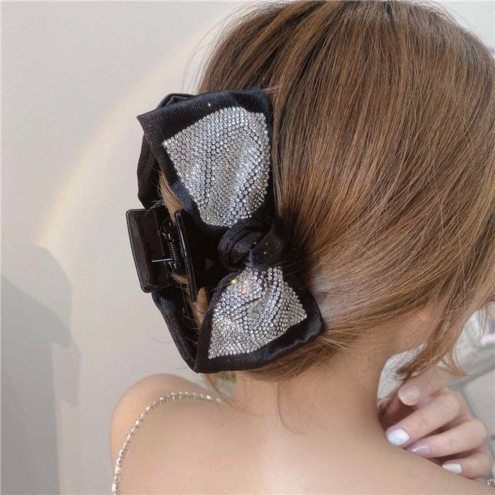 Kẹp Tóc Hình Nơ Lớn Thanh Lịch Cho Nữ VANES1Đồ Trang Trí Tóc