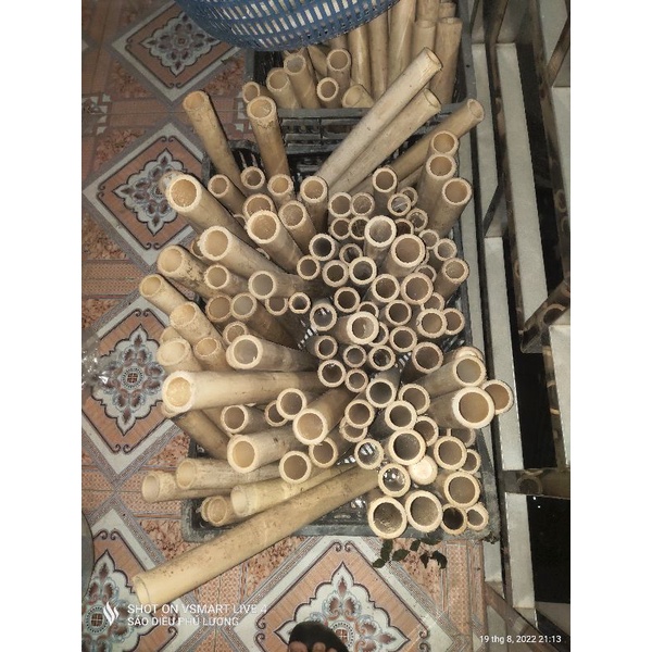 Ống cây làm sáo diều. đồ chơi lắp ghép. trẻ nan ống đã ngâm nước tránh được mối mọt