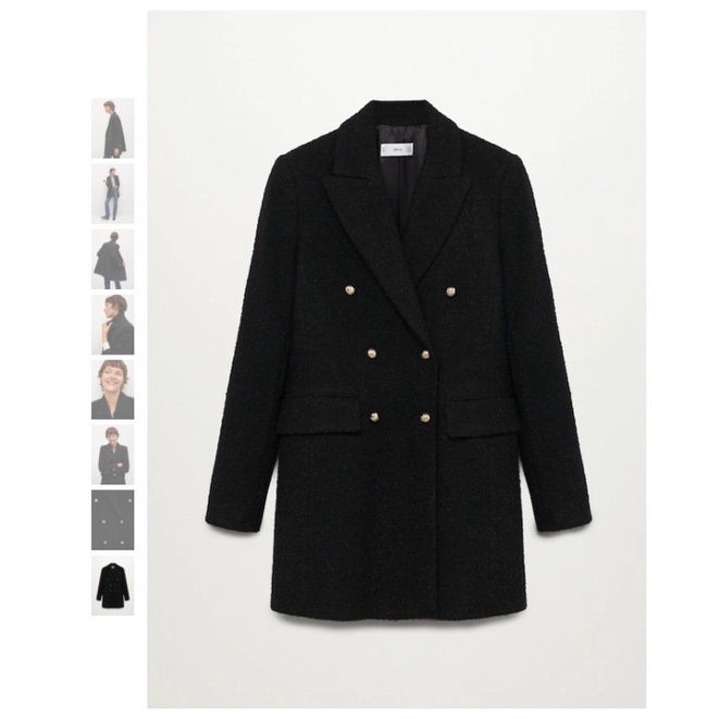 Áo khoác dạ Mango S-  authentic