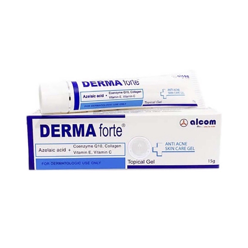 Derma Forte là gel bôi giảm mụn, mờ thâm, đặc biệt hữu hiệu trong việc ngăn ngừa và làm giảm các dạng mụn trứng cá, ngừa