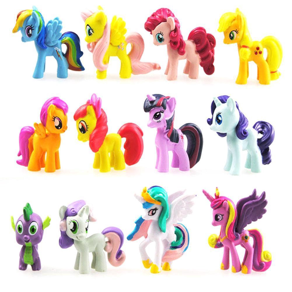 12 Topper cắm trang trí bánh kem hình My Little Pony
