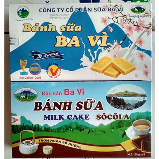 Combo 02 hộp bánh sữa ngon (01 hộp bò 180gr + 01 Hộp socola 180gr)