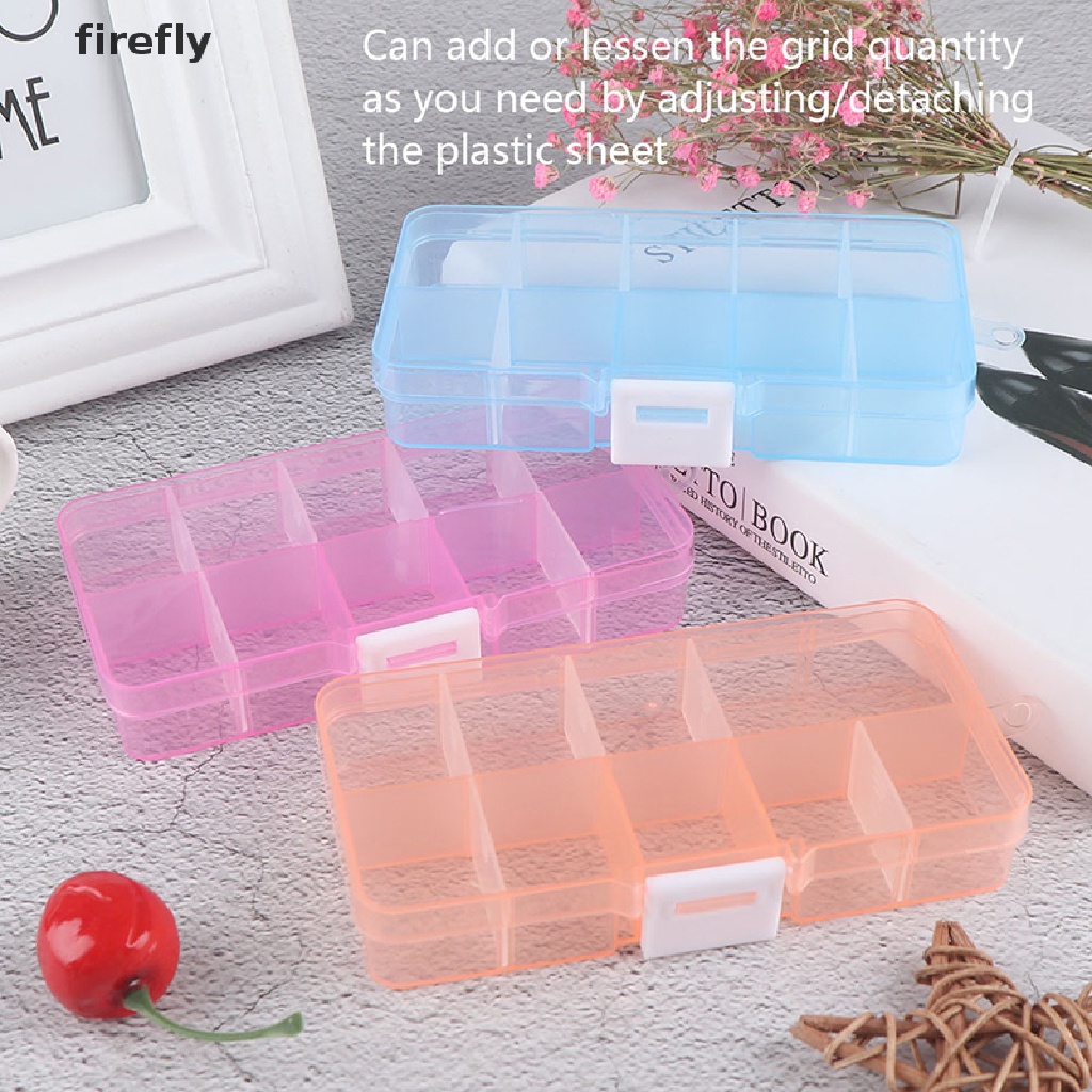 Hộp Nhựa Đựng Trang Sức Với 10 Ngăn Tiện Lợi