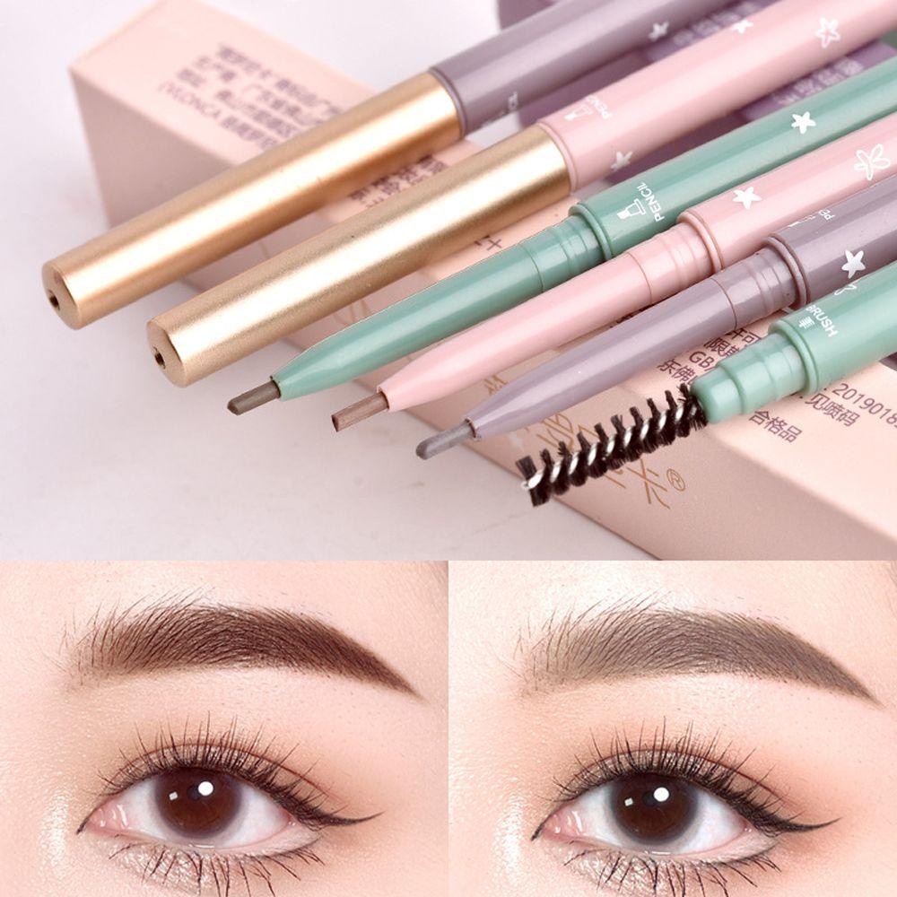 Bút Kẻ Lông Mày Hai Đầu Màu Cà Phê Đậm Tự Nhiên Chống Thấm Nước Không Bị Nhòe Dành Cho Nữ