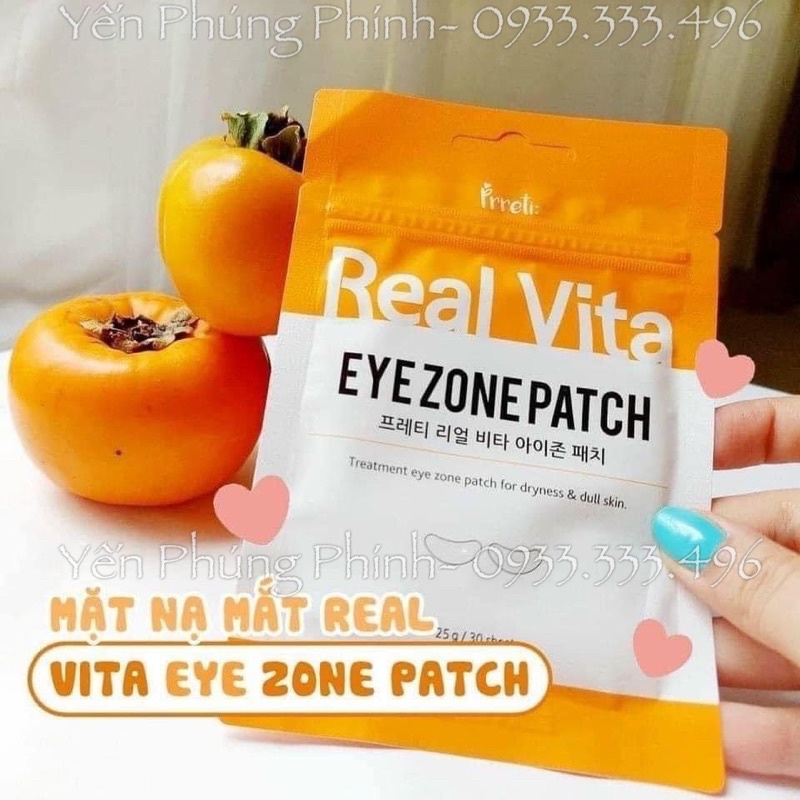 MẶT NẠ MẮT REAL VITA CẤP ẨM GIẢM THÂM CHỐNG NHĂN CHO MẮT