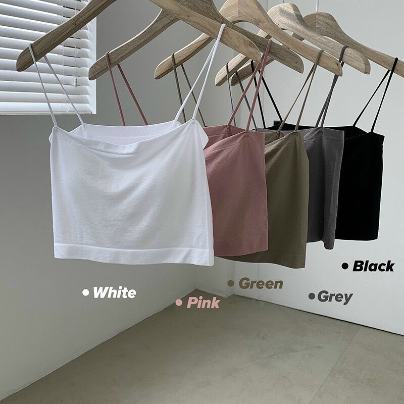 [HOT 2022] Áo bra cotton trơn cao cấp lót vest ngang ngực dạng ống 2 dây có miếng lót ngực AB/403 | BigBuy360 - bigbuy360.vn