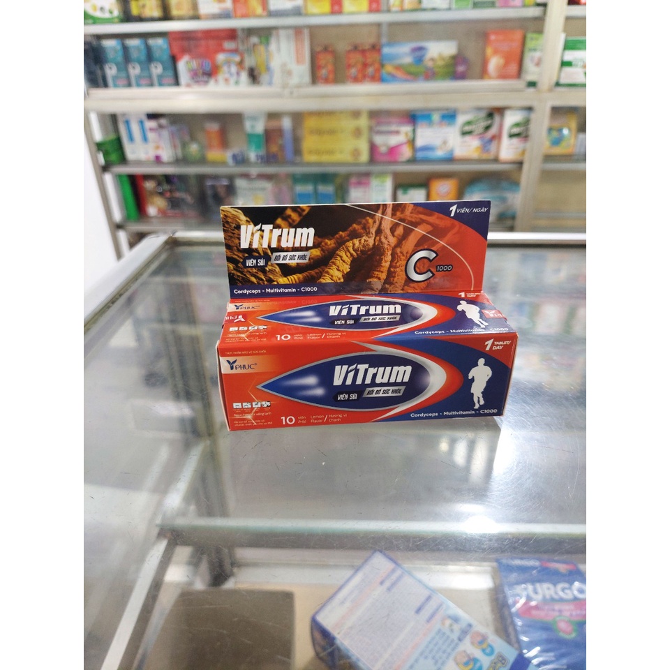 Viên sủi Vitrum C bồi bổ sức khỏe, bổ sung vitamin - Tube 10 viên