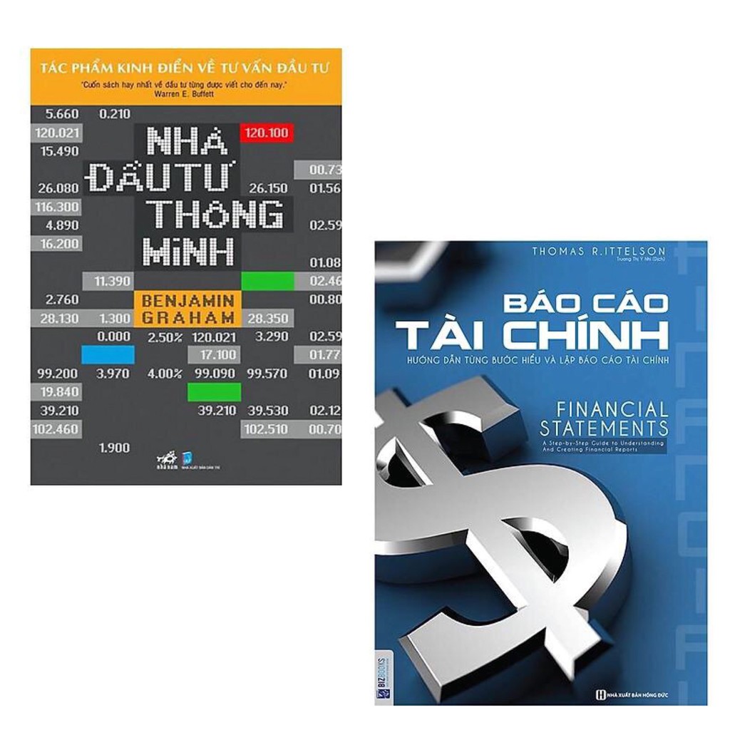 Sách - Combo 2 Cuốn Nhà Đầu Tư Thông Minh + Báo Cáo Tài Chính - Hướng Dẫn Từng Bước Hiểu Và Lập Báo Cáo Tài