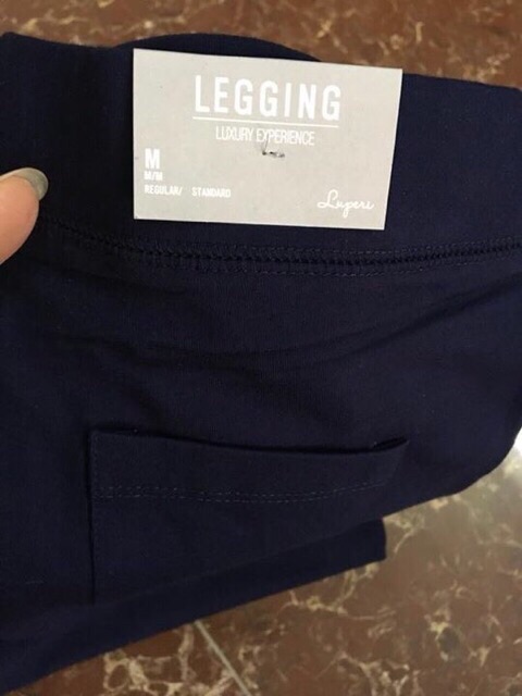 Quần legging ngố Luperi, có túi mông, chất thun đanh mịn
