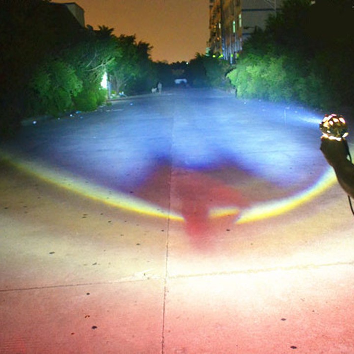 Bộ 3 đèn pha led U7 GreenNetworks ánh sáng đỏ+ Tặng cặp công tắc led