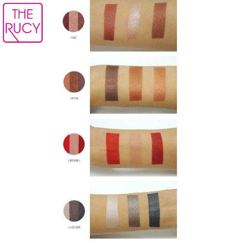 Phấn mắt phối 3 màu The Rucy Five Back Triple Eyeshadow 3g