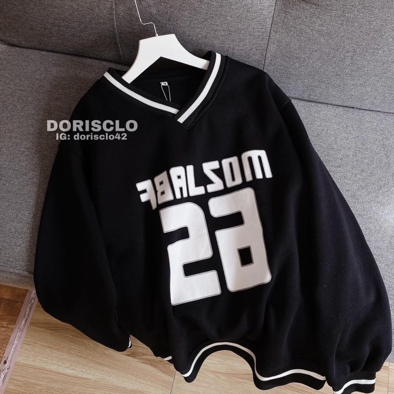 [VIDEO ẢNH THẬT] Áo Nỉ Sweater Cổ Tim Số 26- Áo Nỉ Unisex Nam Nữ Chất Nỉ Ngoại Dày Mịn