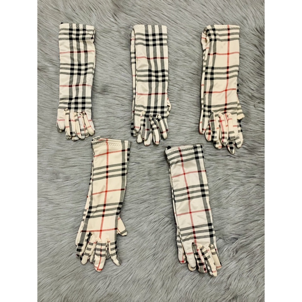 [HCM]Combo 5 đôi Găng tay dài 35cm có 2 mẫu bông và sọc co giãn vải thun  thoáng mát , ảnh thật , bảo đảm giao đúng hàng